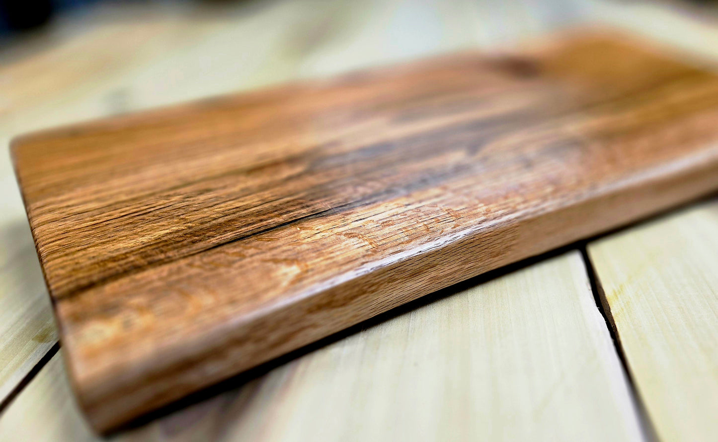 Crafted Natural Edge Red Oak Cutting Board