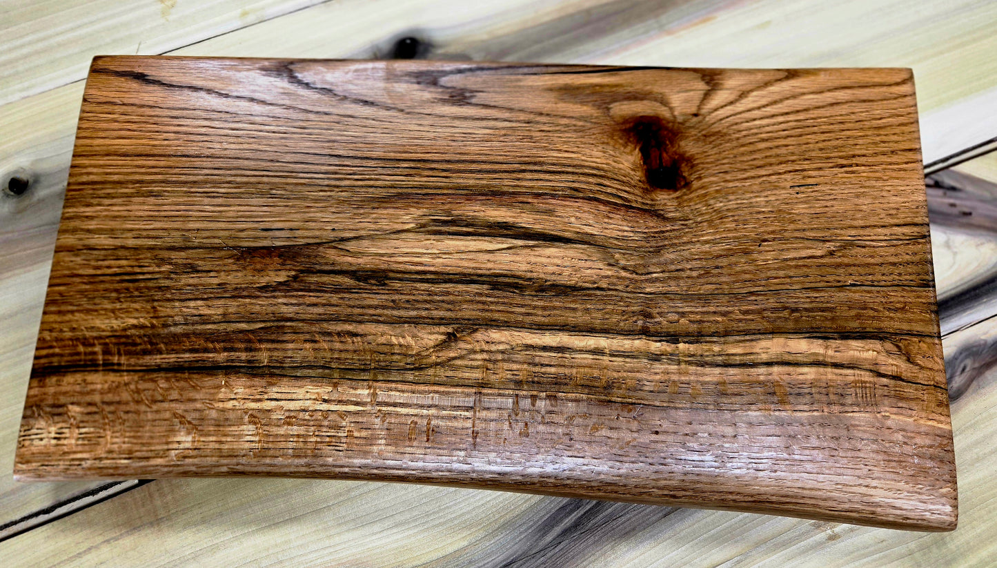Crafted Natural Edge Red Oak Cutting Board