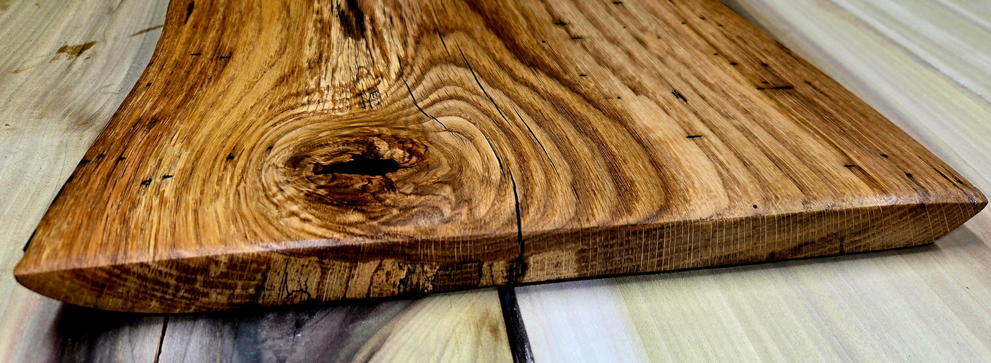 Raw Natural Spalted White Oak Cutting Board
