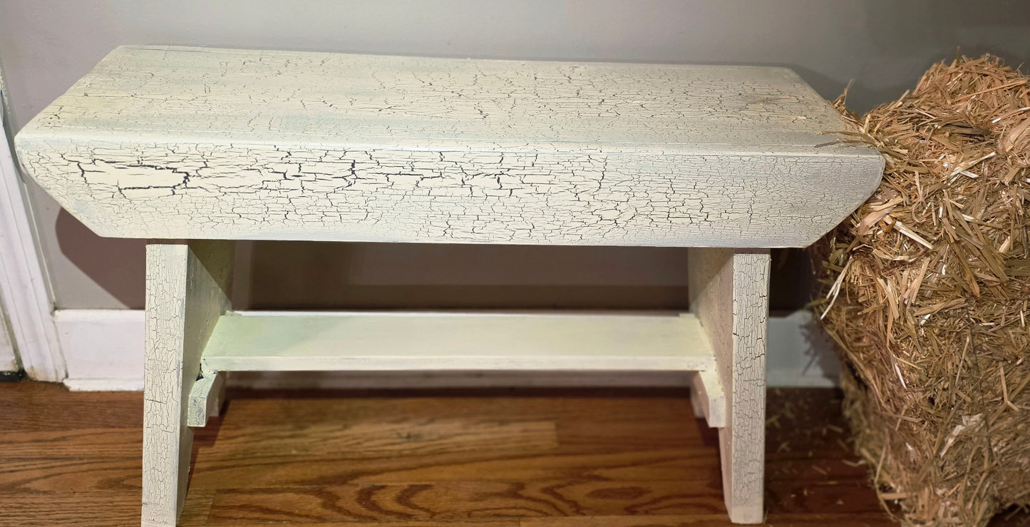 Rustic Americana Farm Bench