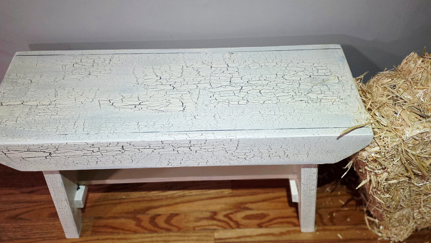 Rustic Americana Farm Bench