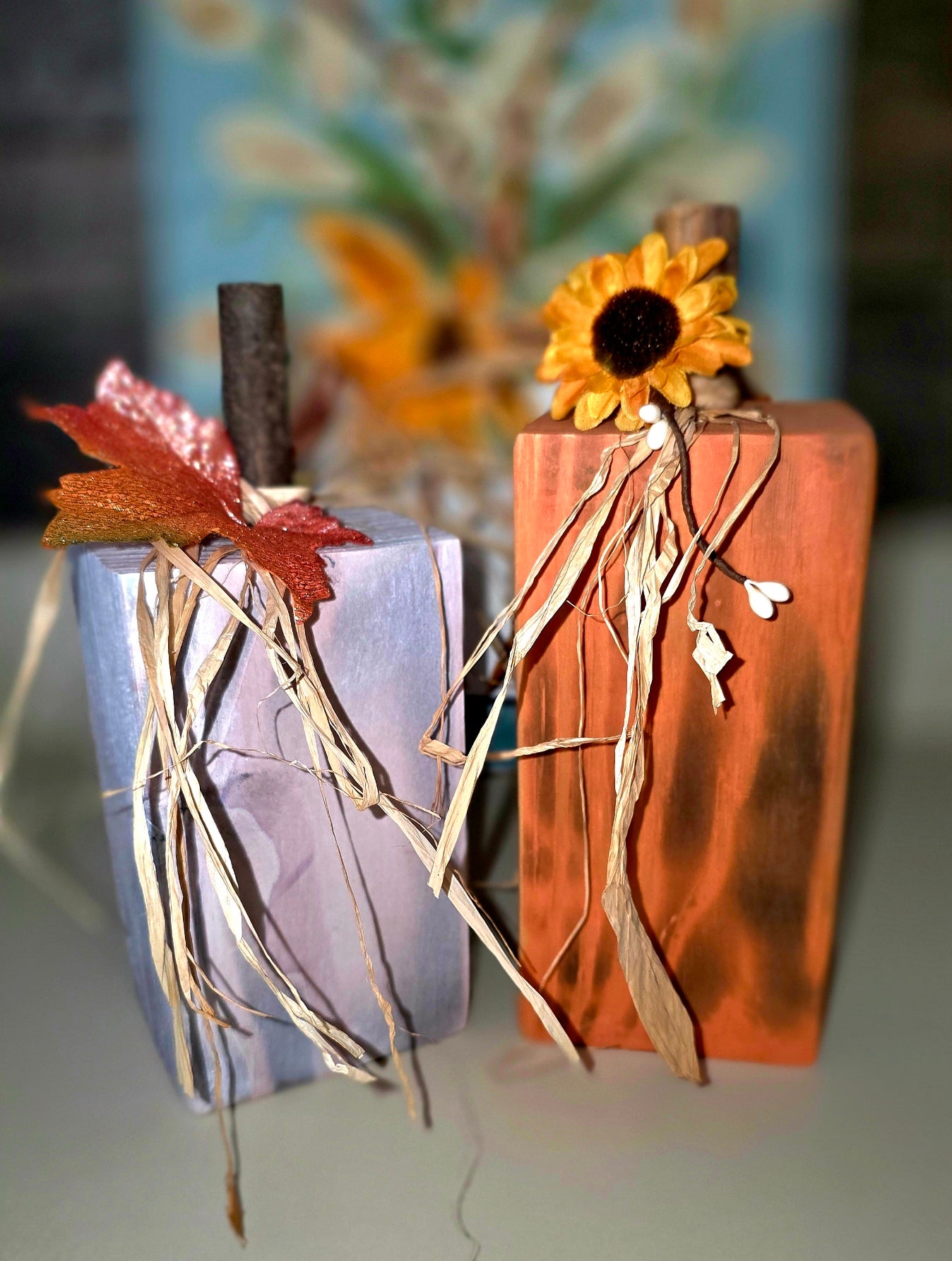 Mini rustic pumkin set