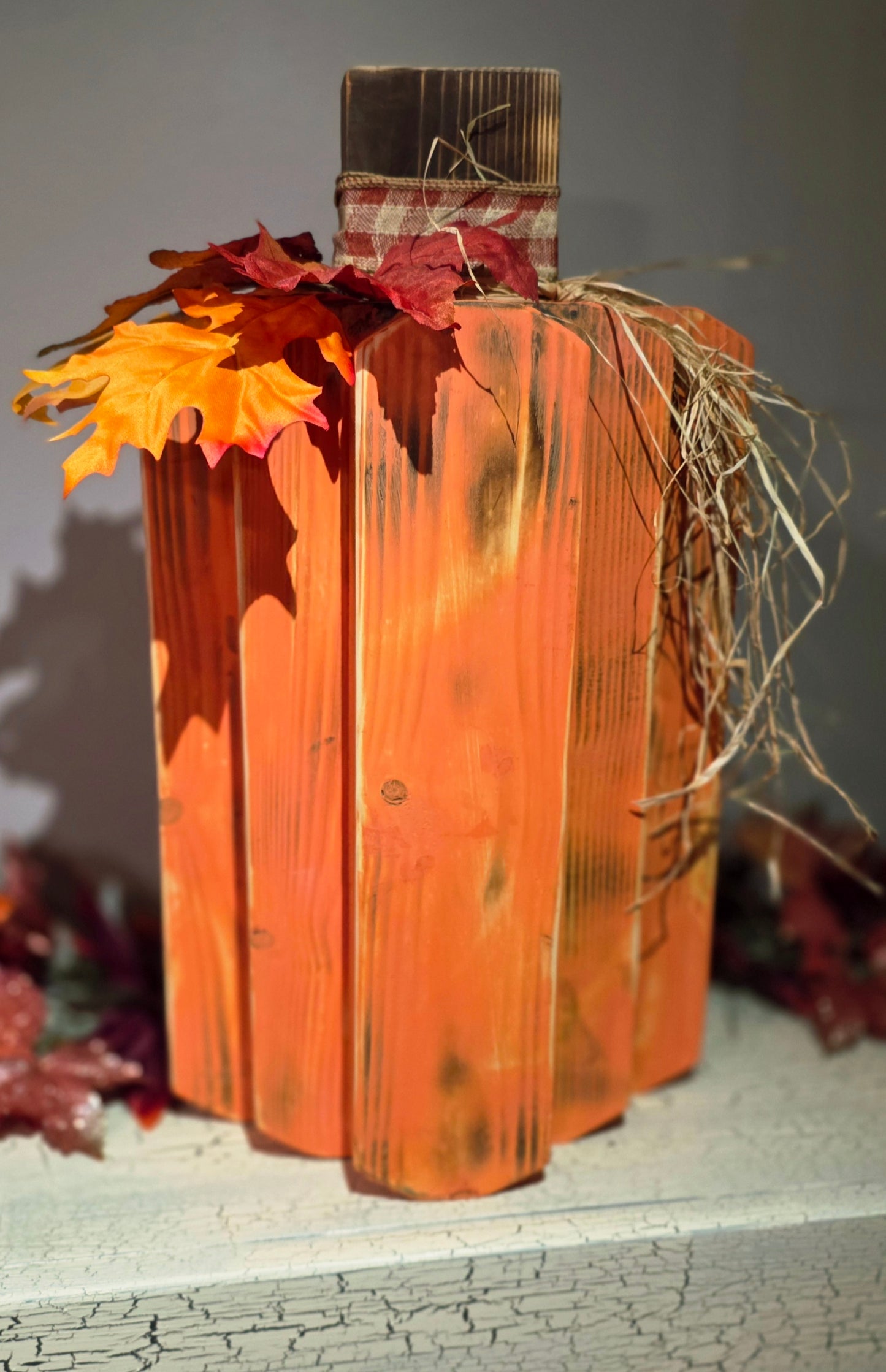 Large Rustic orange Pumkin
