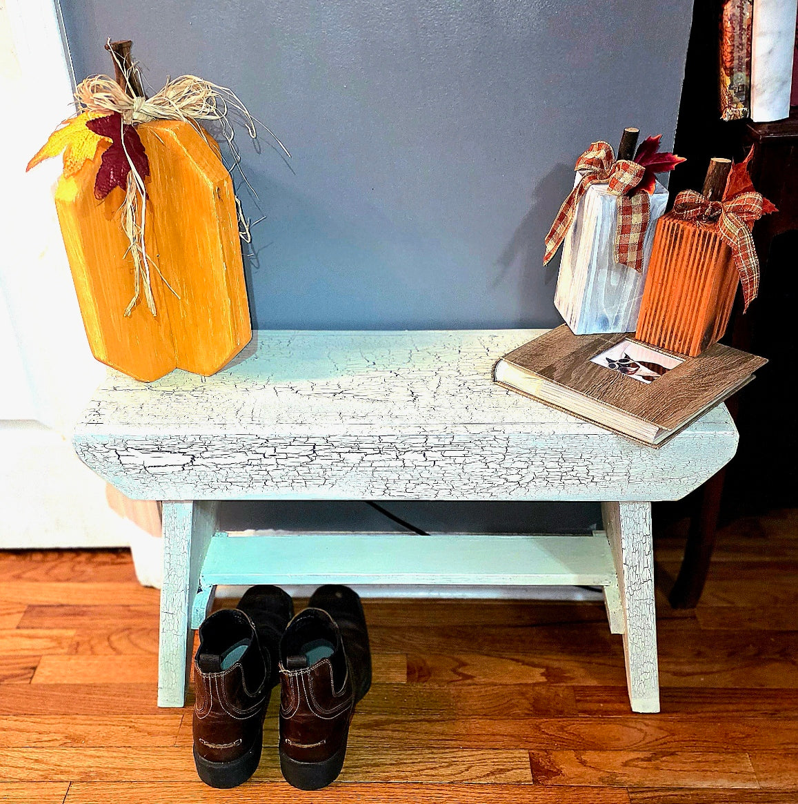 Rustic Americana Farm Bench