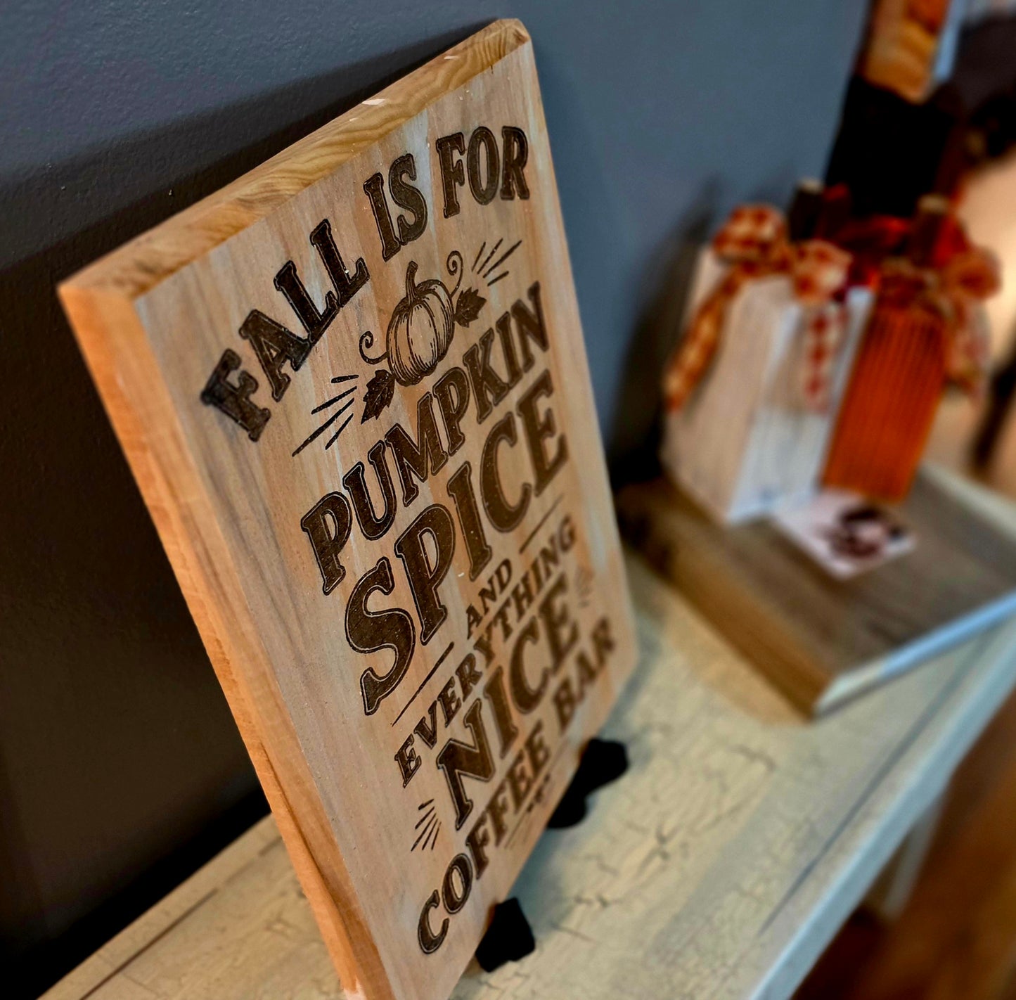 Pumkin Spice Coffee Bar sign