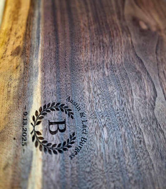 Personalized customized cutting & serving boards