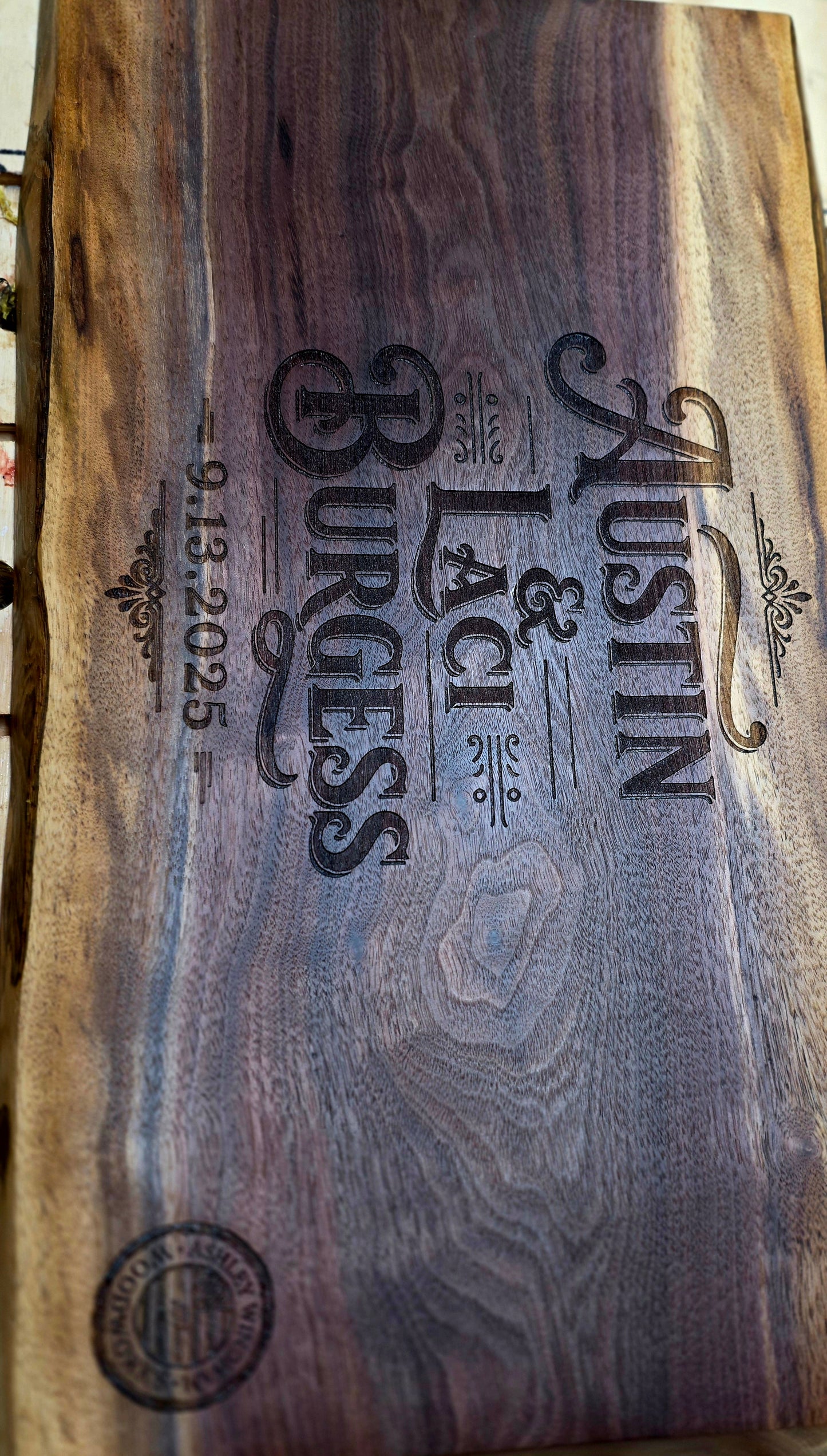Personalized customized cutting & serving boards