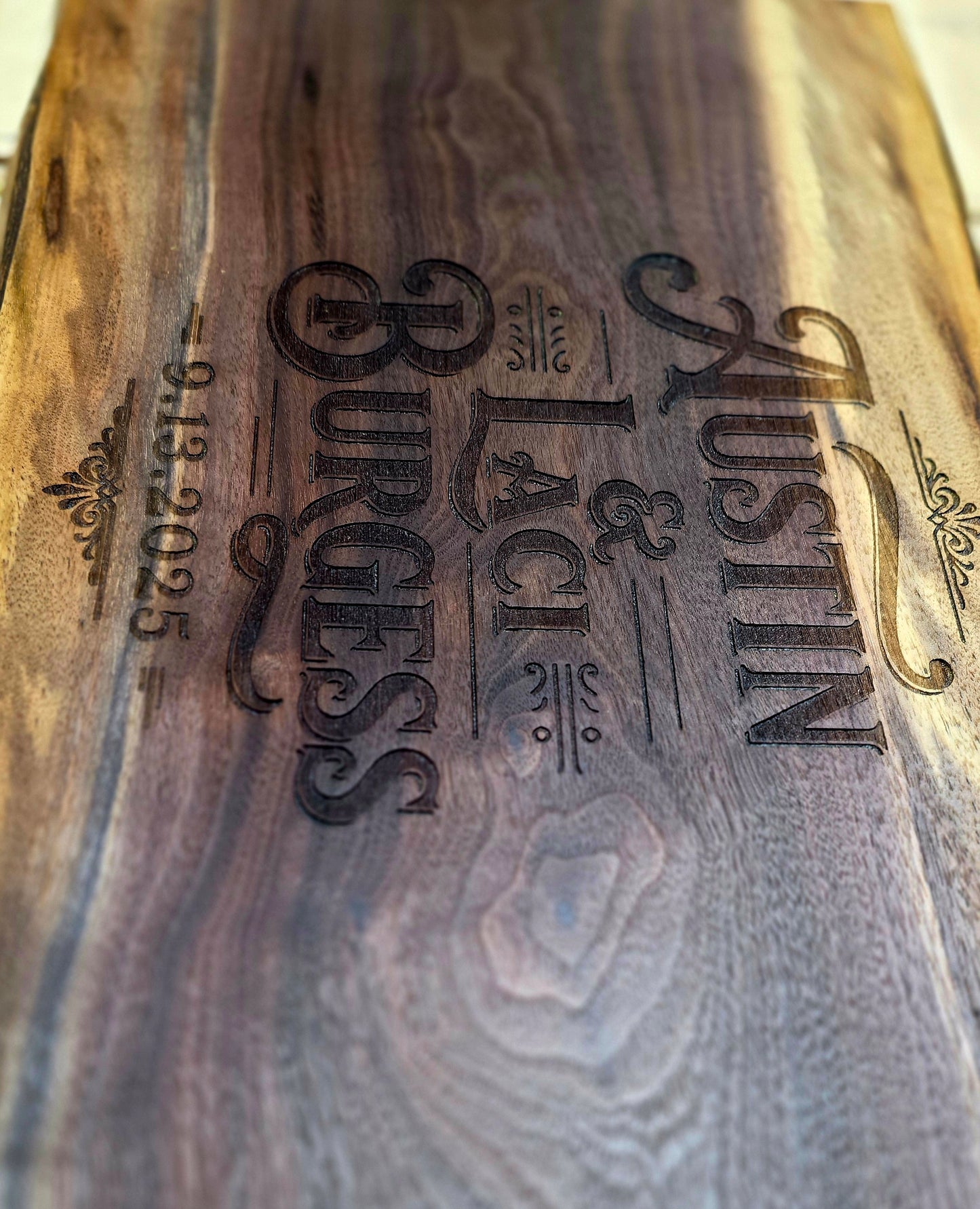 Personalized customized cutting & serving boards