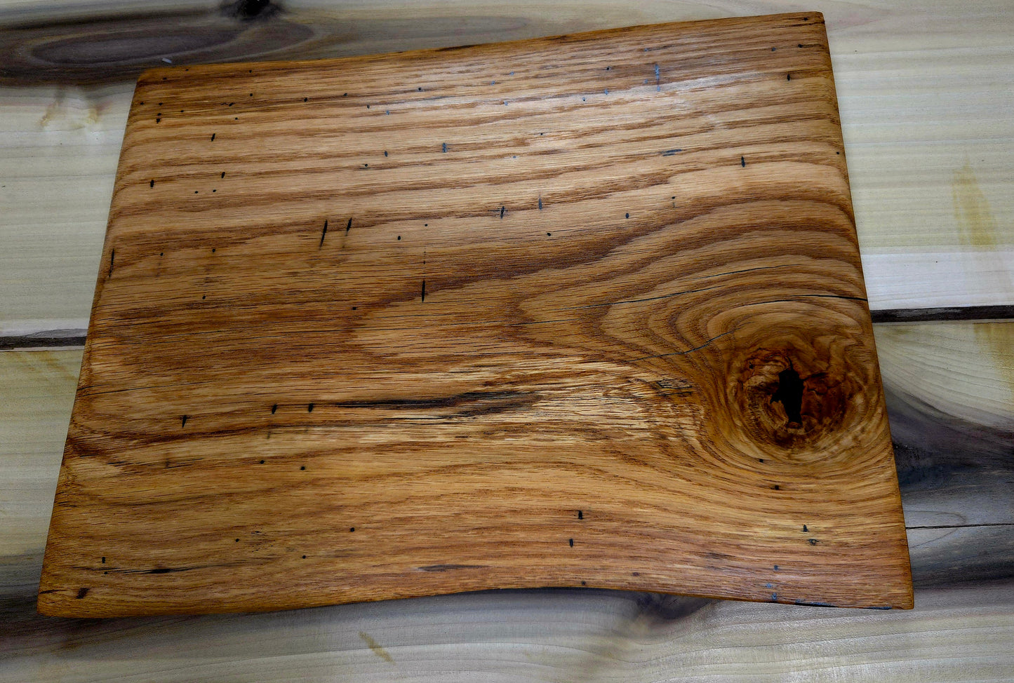 Raw Natural Spalted White Oak Cutting Board