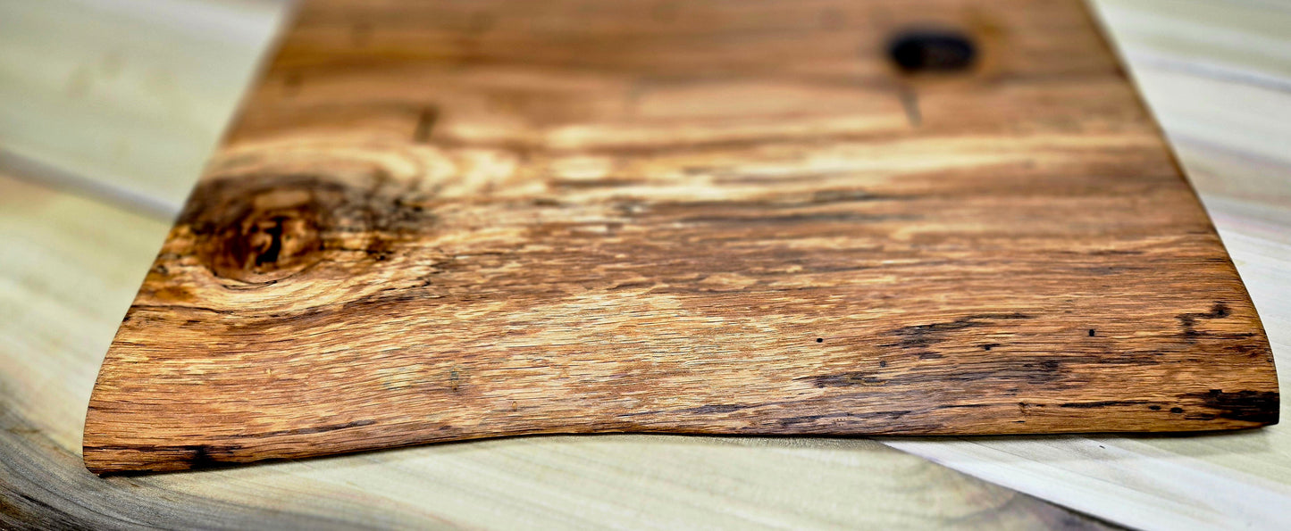 Raw Natural Spalted White Oak Cutting Board