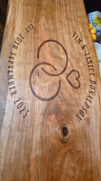 Handcrafted Cherry Wood Charcuterie Board for Serving & Entertaining