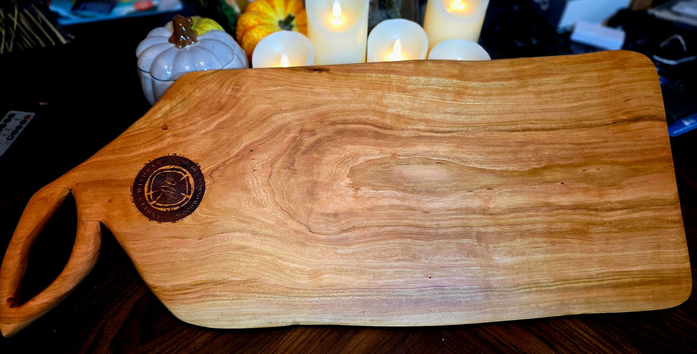 Custom Cherry Charcuterie Board with Engraved Logo