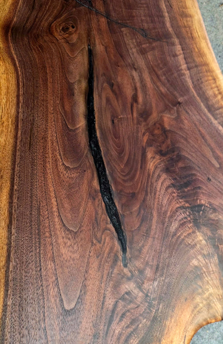 Large Walnut Charcuterie Board with Epoxy Inlay