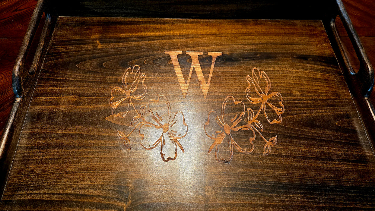 Personalized Wooden Stove Cover | Custom Initial Noodle Board