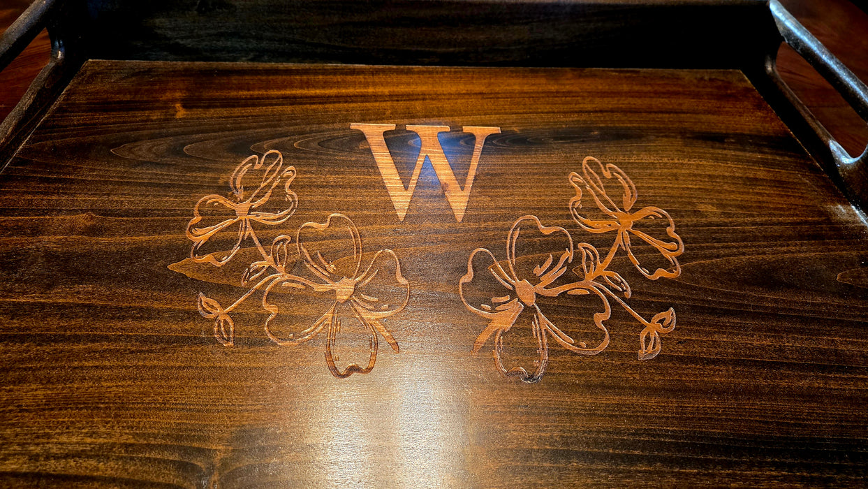 Personalized Wooden Stove Cover | Custom Initial Noodle Board