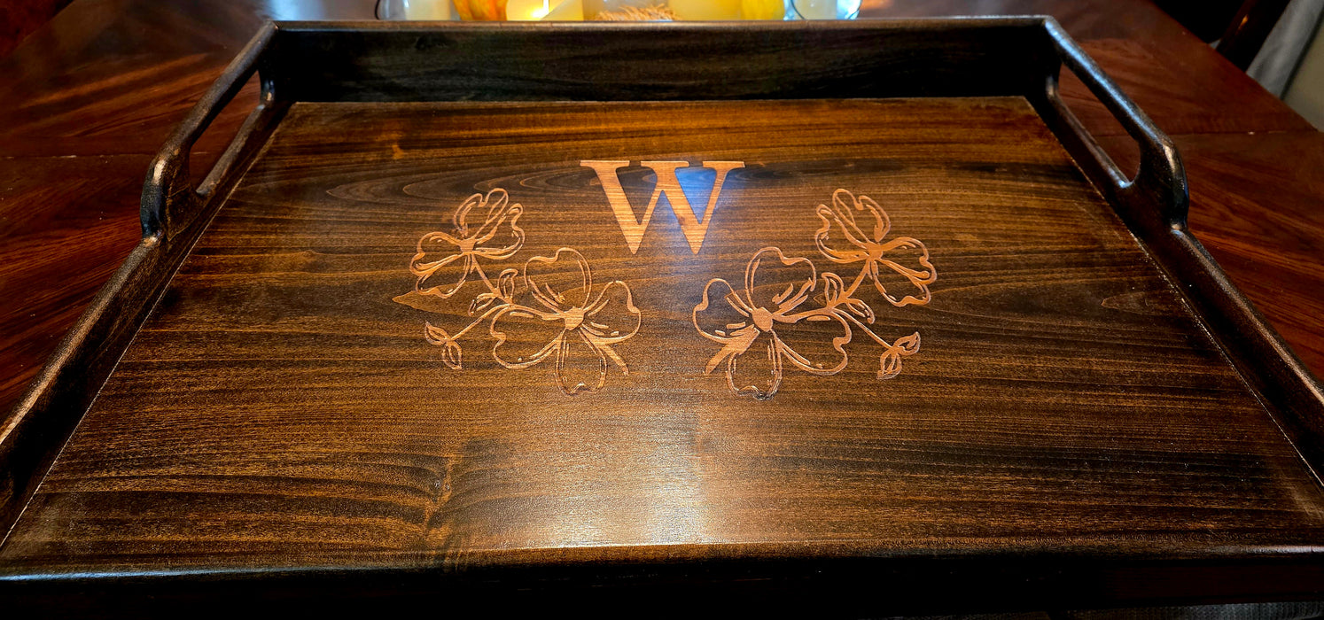 Personalized Wooden Stove Cover | Custom Initial Noodle Board