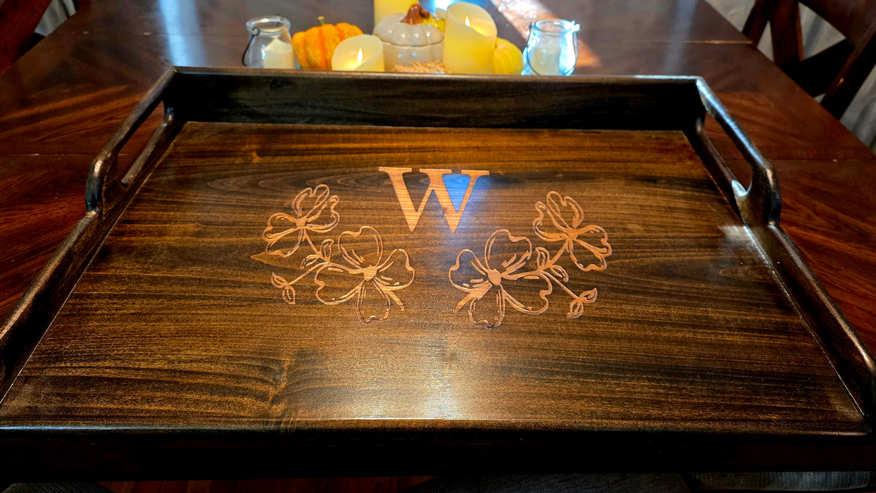 Personalized Wooden Stove Cover | Custom Initial Noodle Board