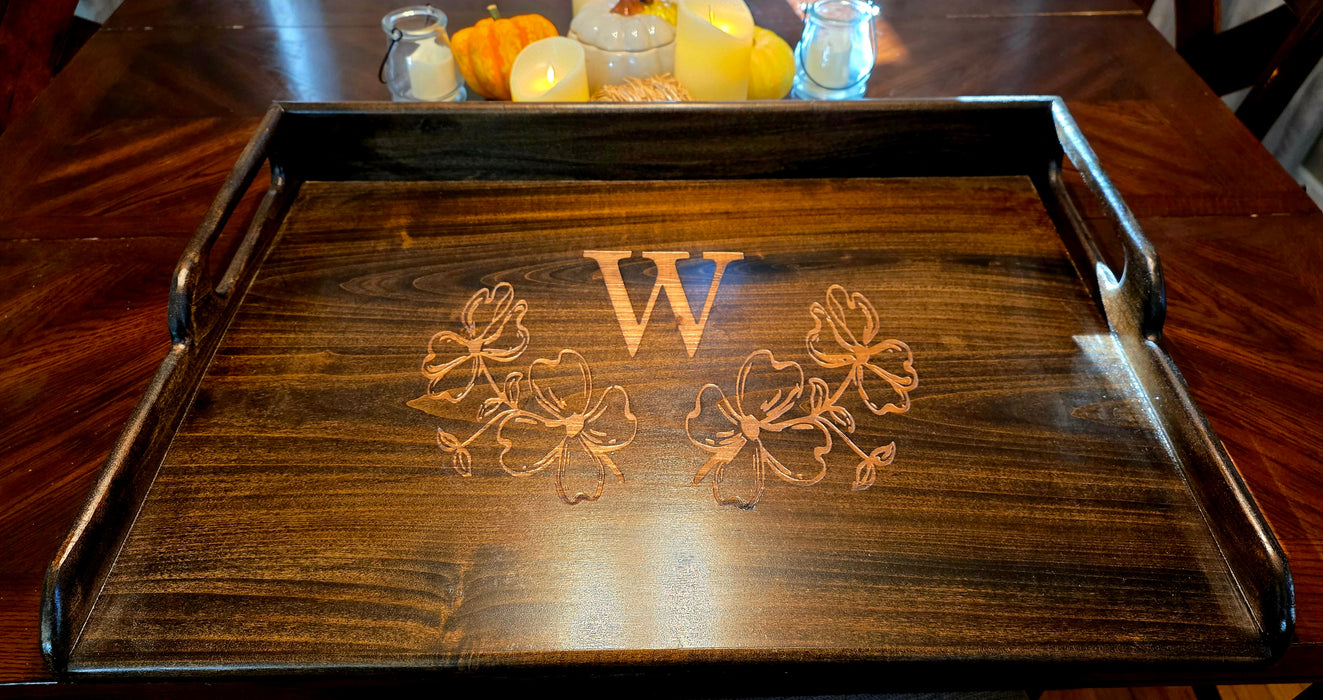 Personalized Wooden Stove Cover | Custom Initial Noodle Board