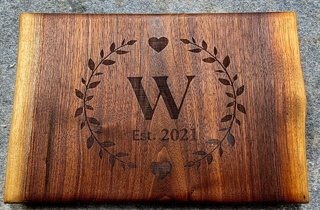 Small Walnut Cutting Board | Handcrafted Wood Kitchen Board