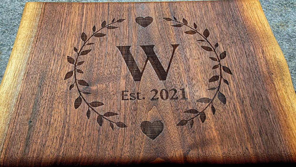 Small Walnut Cutting Board | Handcrafted Wood Kitchen Board