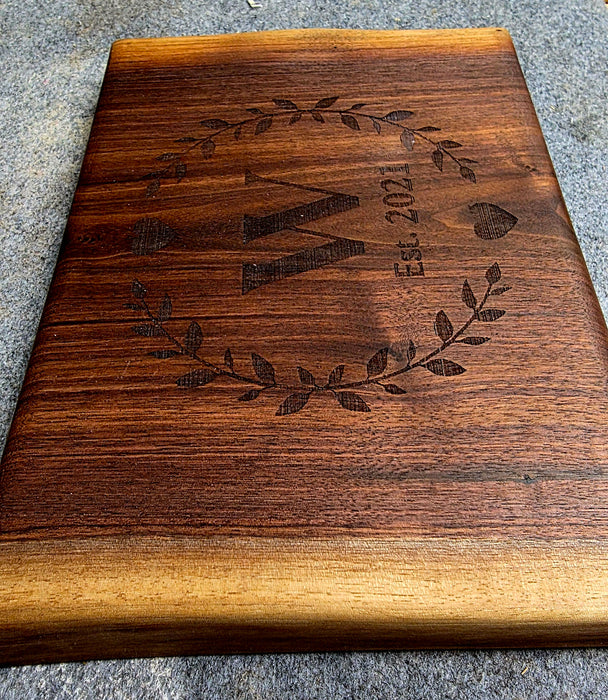 Small Walnut Cutting Board | Handcrafted Wood Kitchen Board