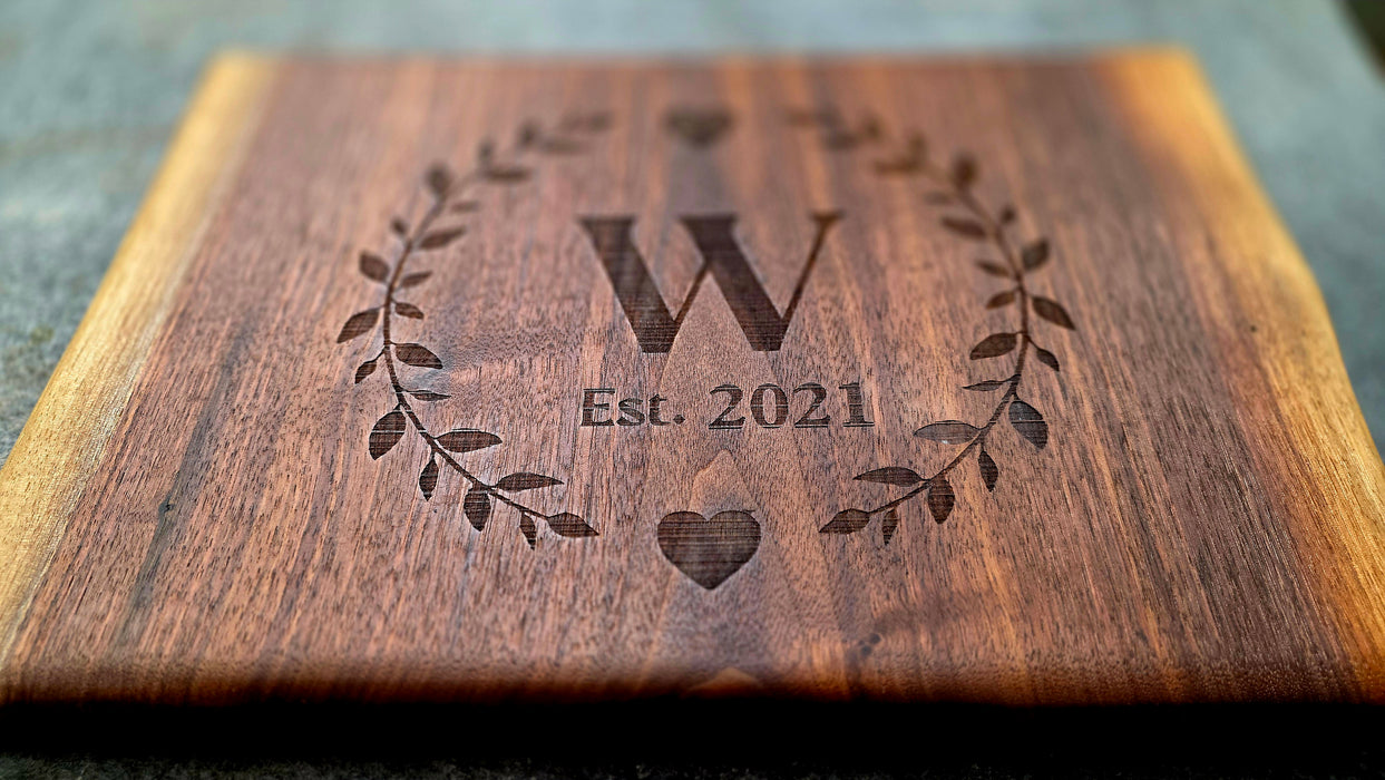 Small Walnut Cutting Board | Handcrafted Wood Kitchen Board