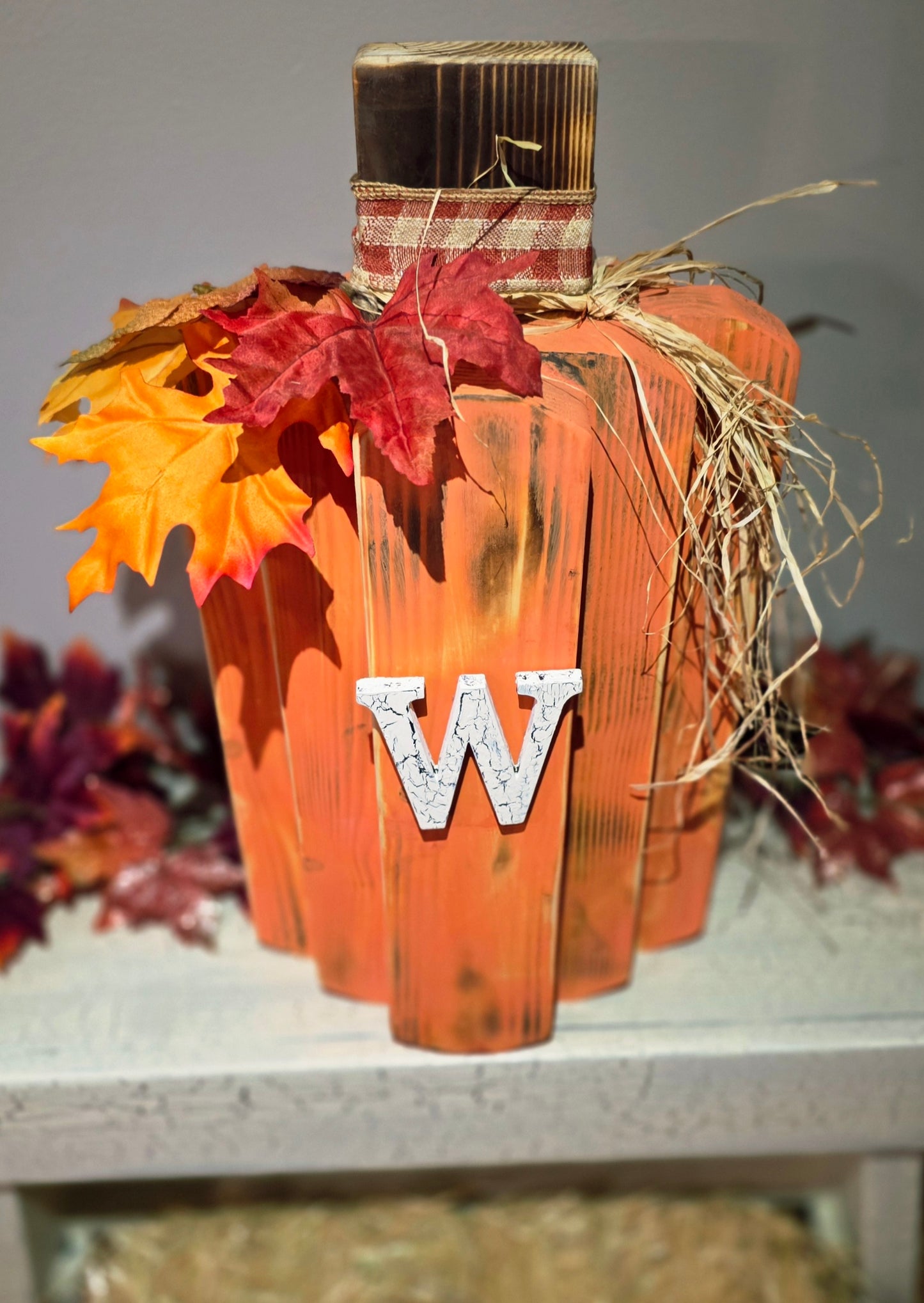 Large Rustic orange Pumkin