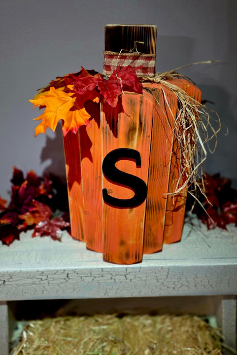 Large Rustic orange Pumkin