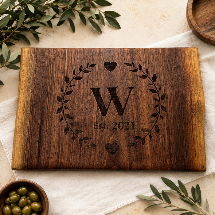 Small Walnut Cutting Board | Handcrafted Wood Kitchen Board
