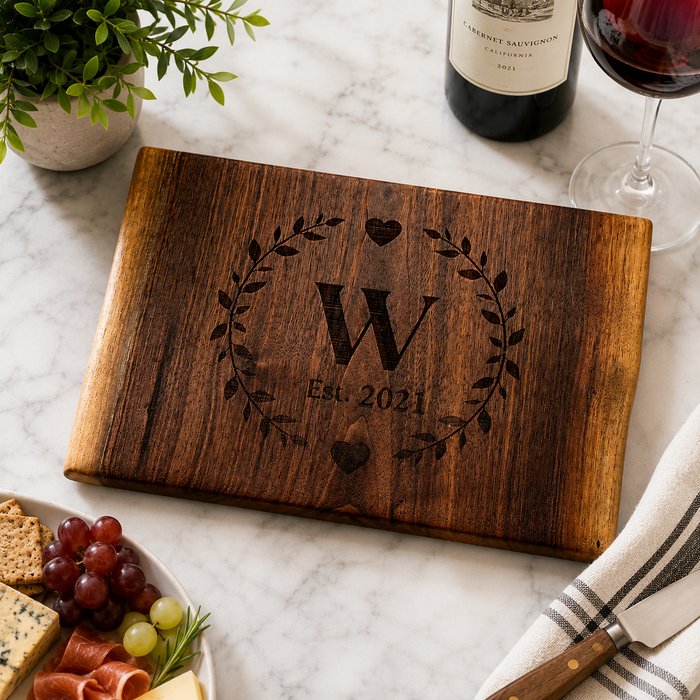 Small Walnut Cutting Board | Handcrafted Wood Kitchen Board