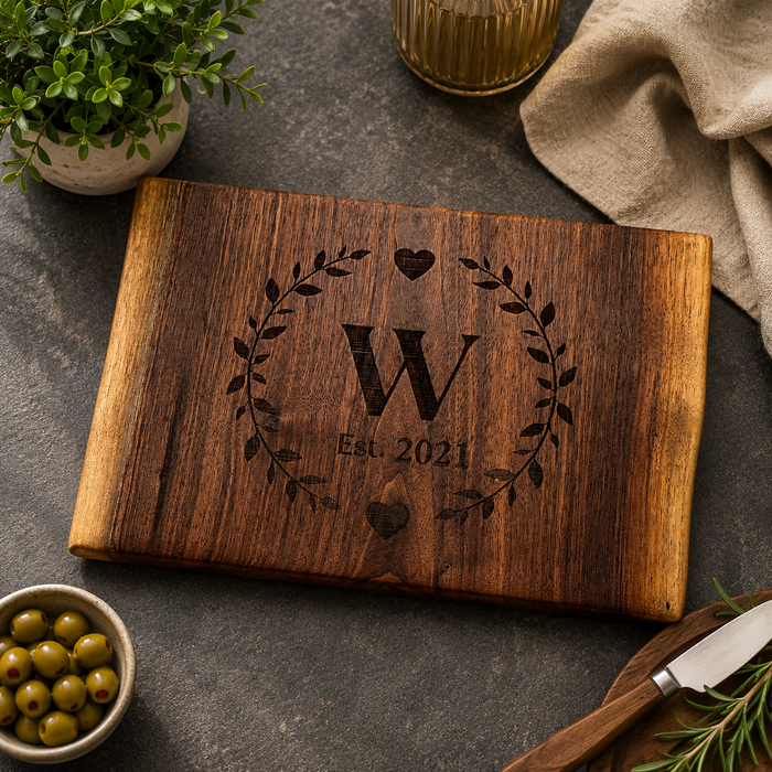 Small Walnut Cutting Board | Handcrafted Wood Kitchen Board