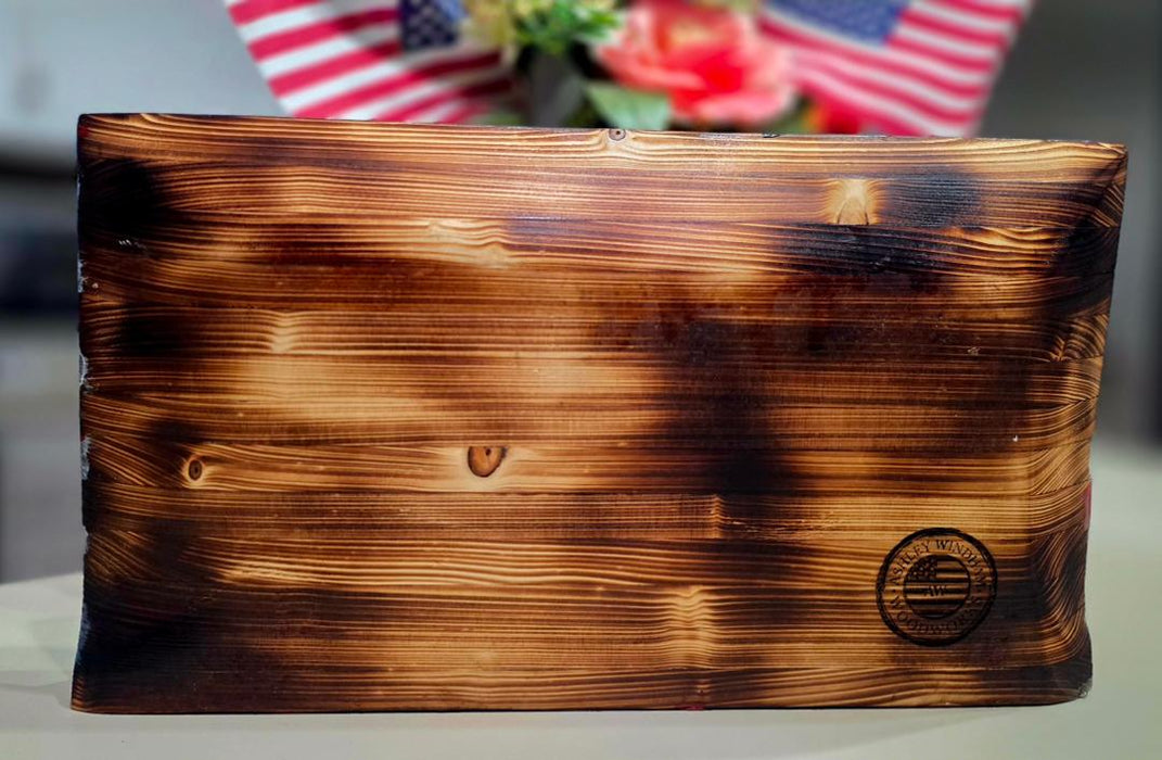 1776-2026 Handcrafted Wooden American Flag