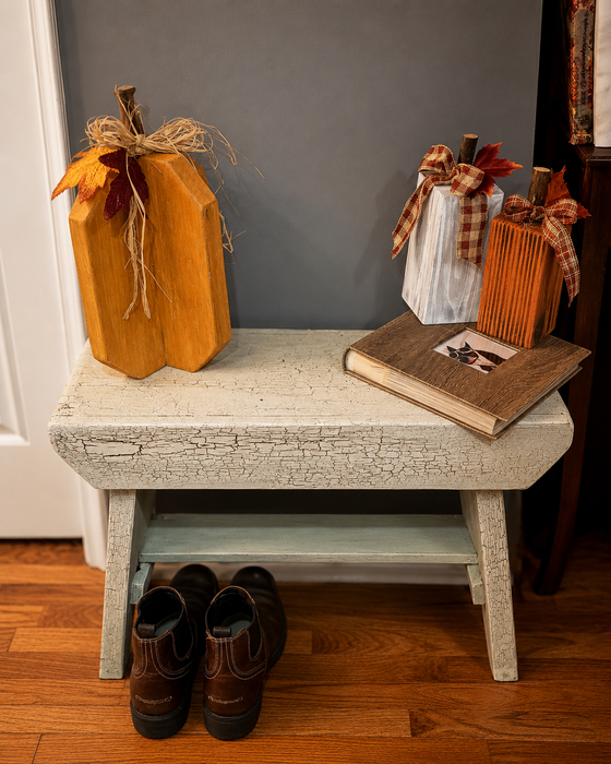 Rustic Americana Farm Bench