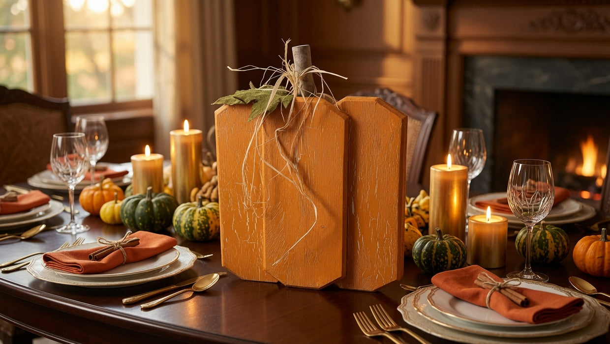 Rustic Distressed Wooden Pumpkin – Farmhouse Fall Decor