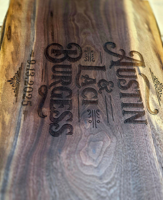 Personalized customized cutting & serving boards