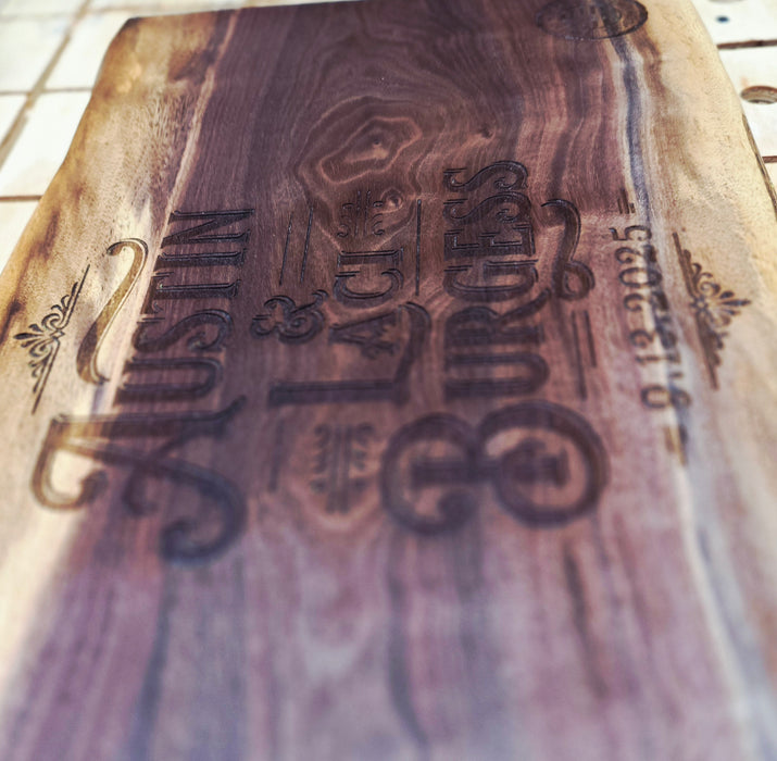 Personalized customized cutting & serving boards