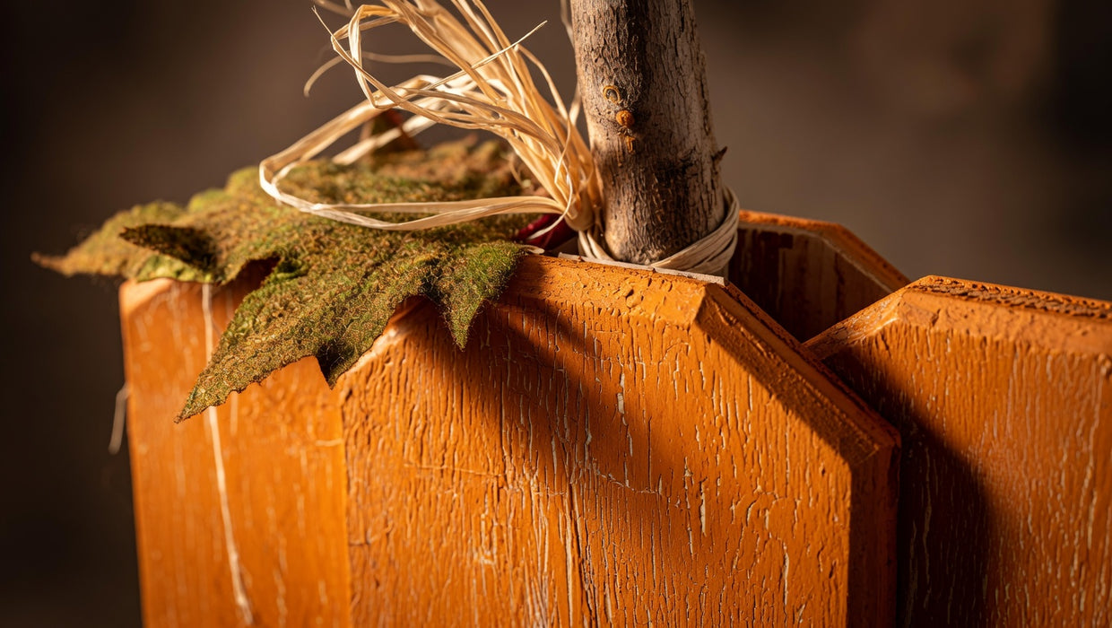 Rustic Distressed Wooden Pumpkin – Farmhouse Fall Decor